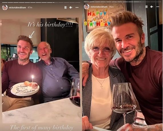 小贝庆生贝嫂盛装打扮,和父母合影袖珍蛋糕抢镜,女儿小七送祝福__财经