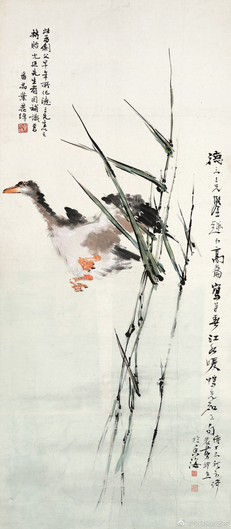 画家高剑父花鸟画