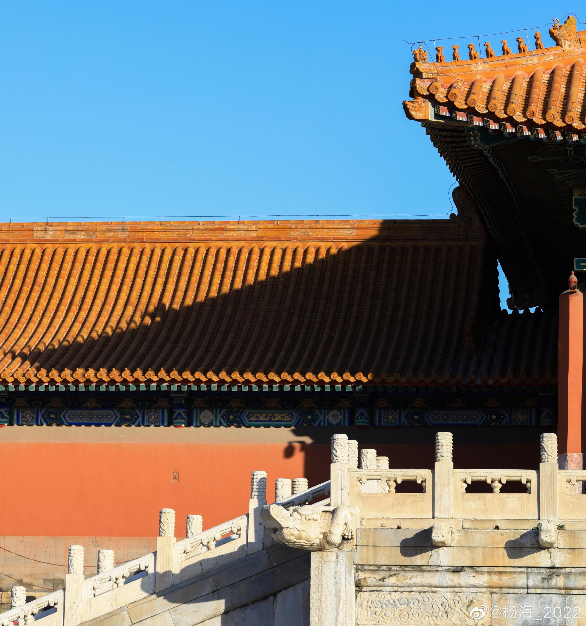 深秋故宫 红墙光影摄影