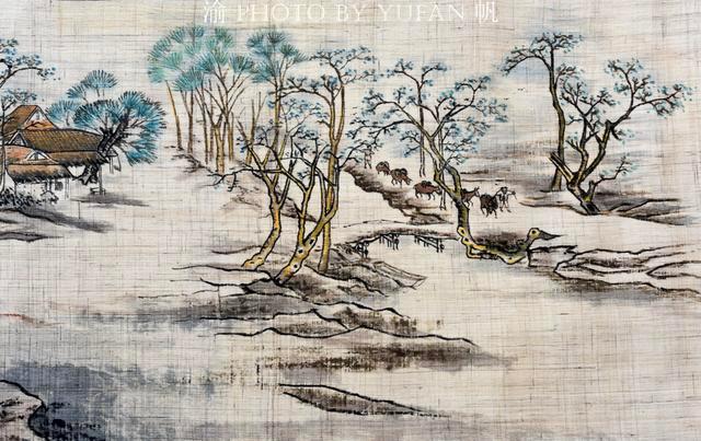 重庆画家用夏布临摹清明上河图500多位人物栩栩如生