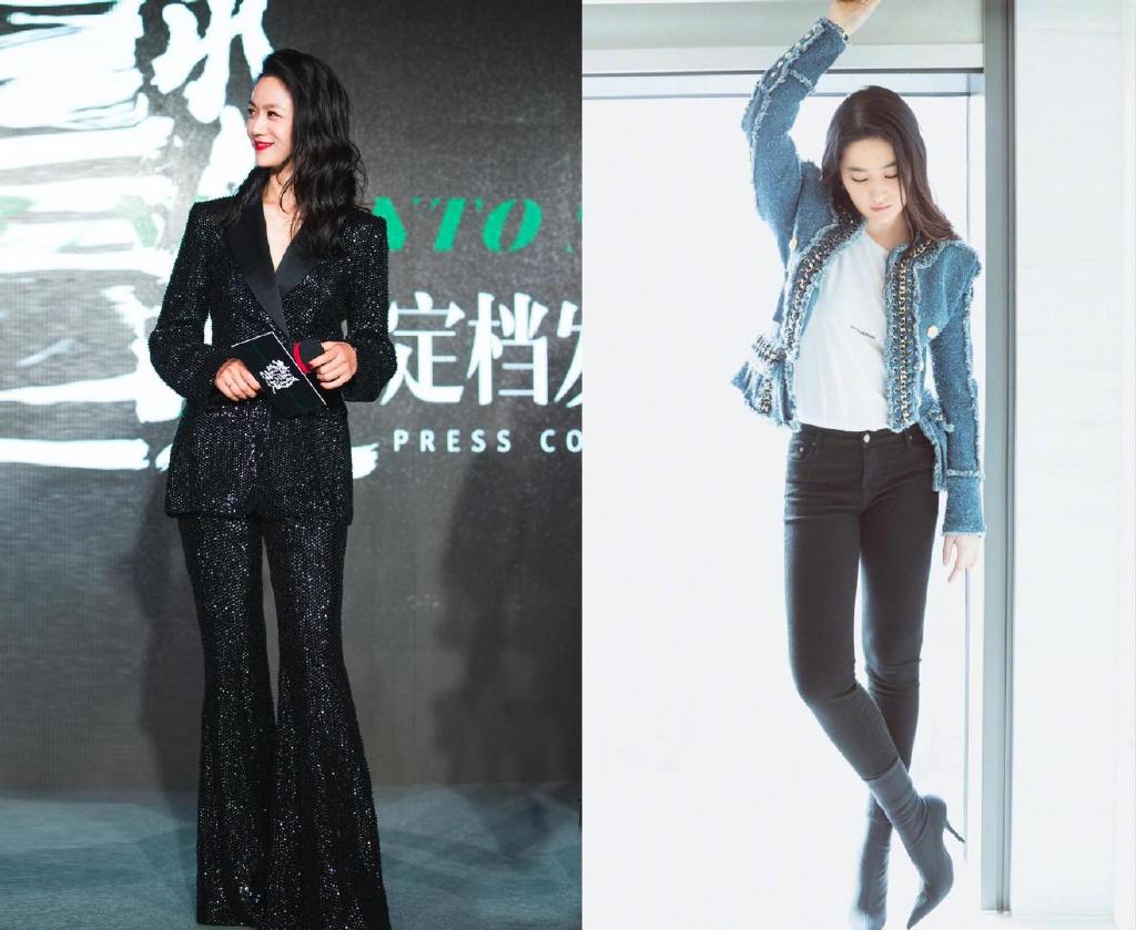 张子枫新造型，露肩衬衫配吊带裙清新甜美，却被溜肩身材拖了后腿休闲区蓝鸢梦想 - Www.slyday.coM