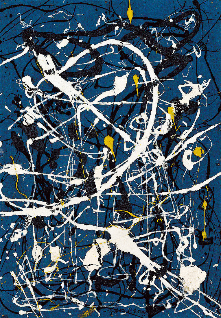 来自抽象表现主义画家 jackson pollock 作品