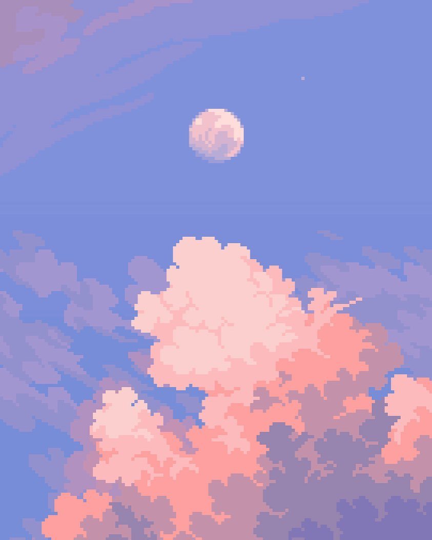 染色的云 | jubilee像素风景画