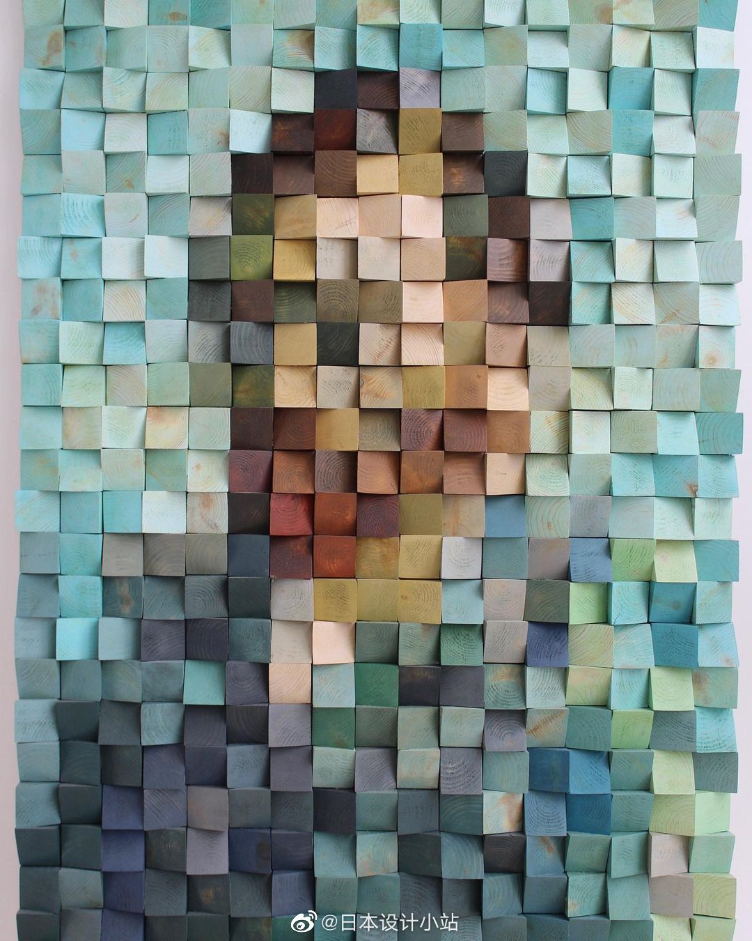 用木块拼接出的名画.(by timur zagirov)_高清图集_新浪网