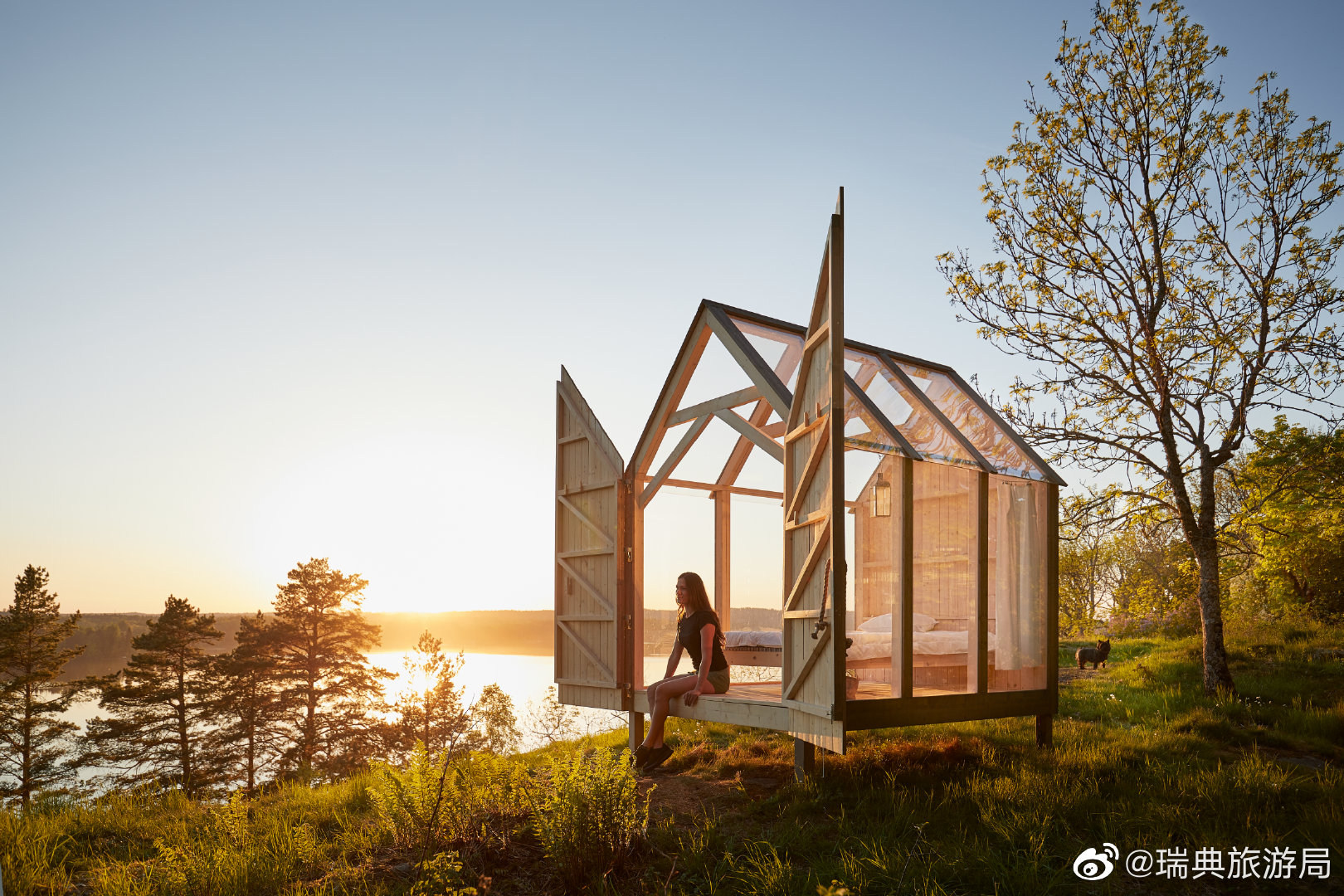 在达尔斯兰省的玻璃木屋,看日出日落,云卷云舒……_高清图集_新浪网