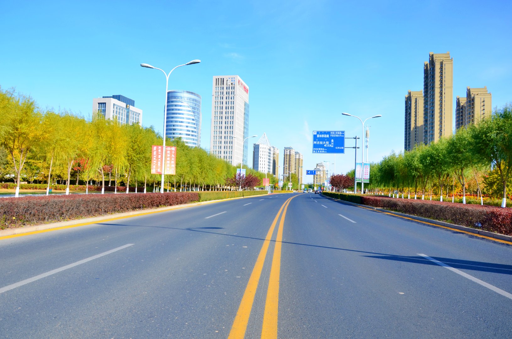 通辽市阿古拉大街四季风光,原创拍摄_新浪新闻
