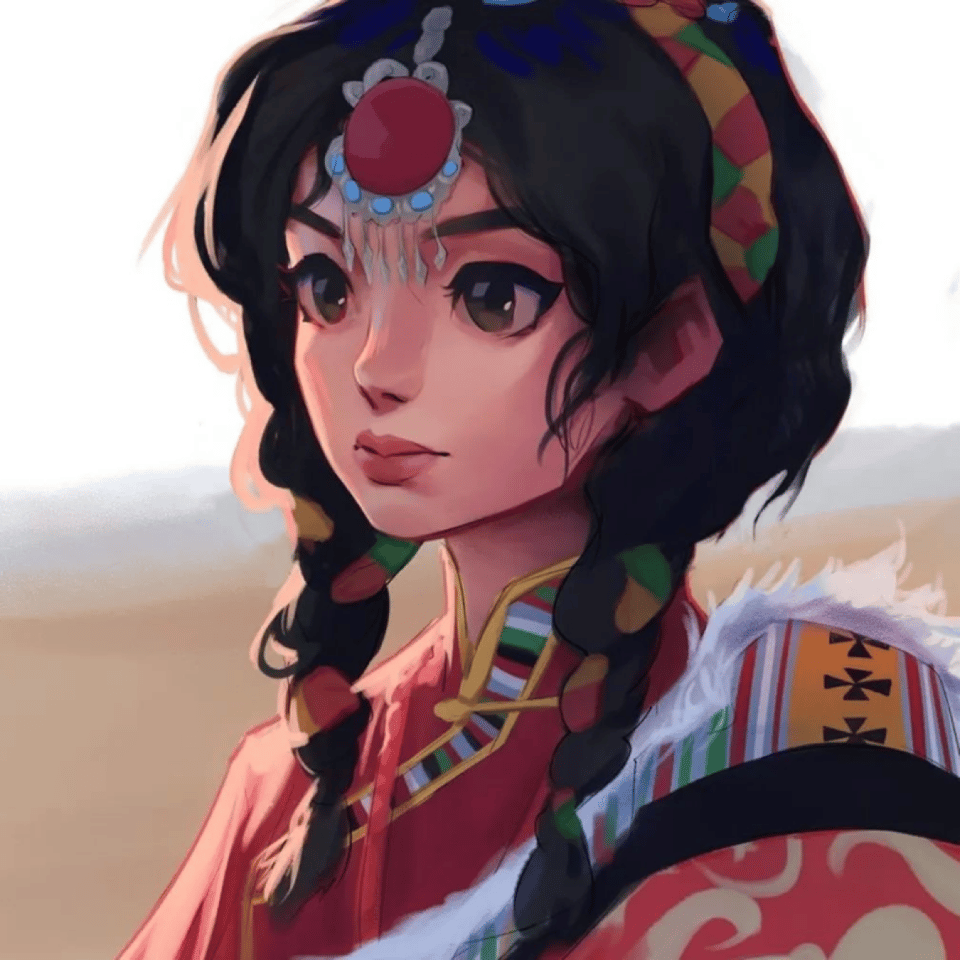 9张光感幻的人物插画笔触的光影效果处理的好棒画面干净