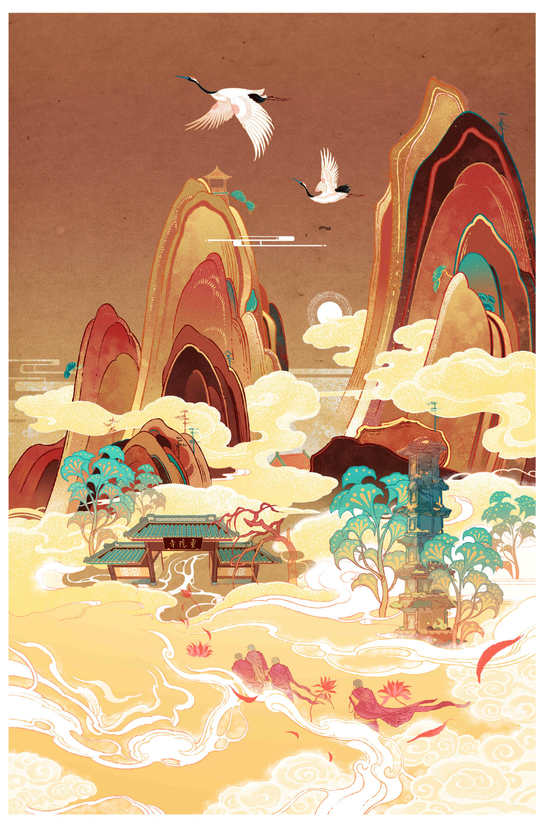 一组古风插画,中国韵味十足!,国风味道超棒.