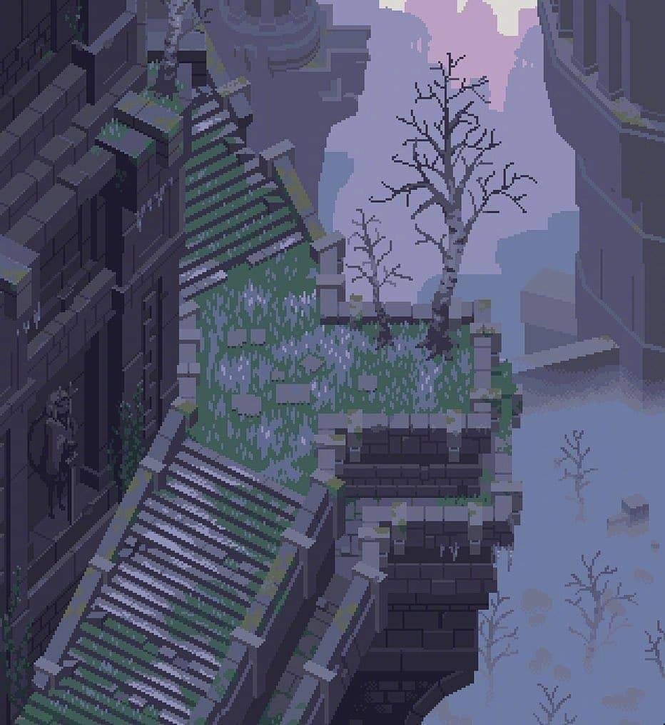 周末分享9个像素风的风景插画