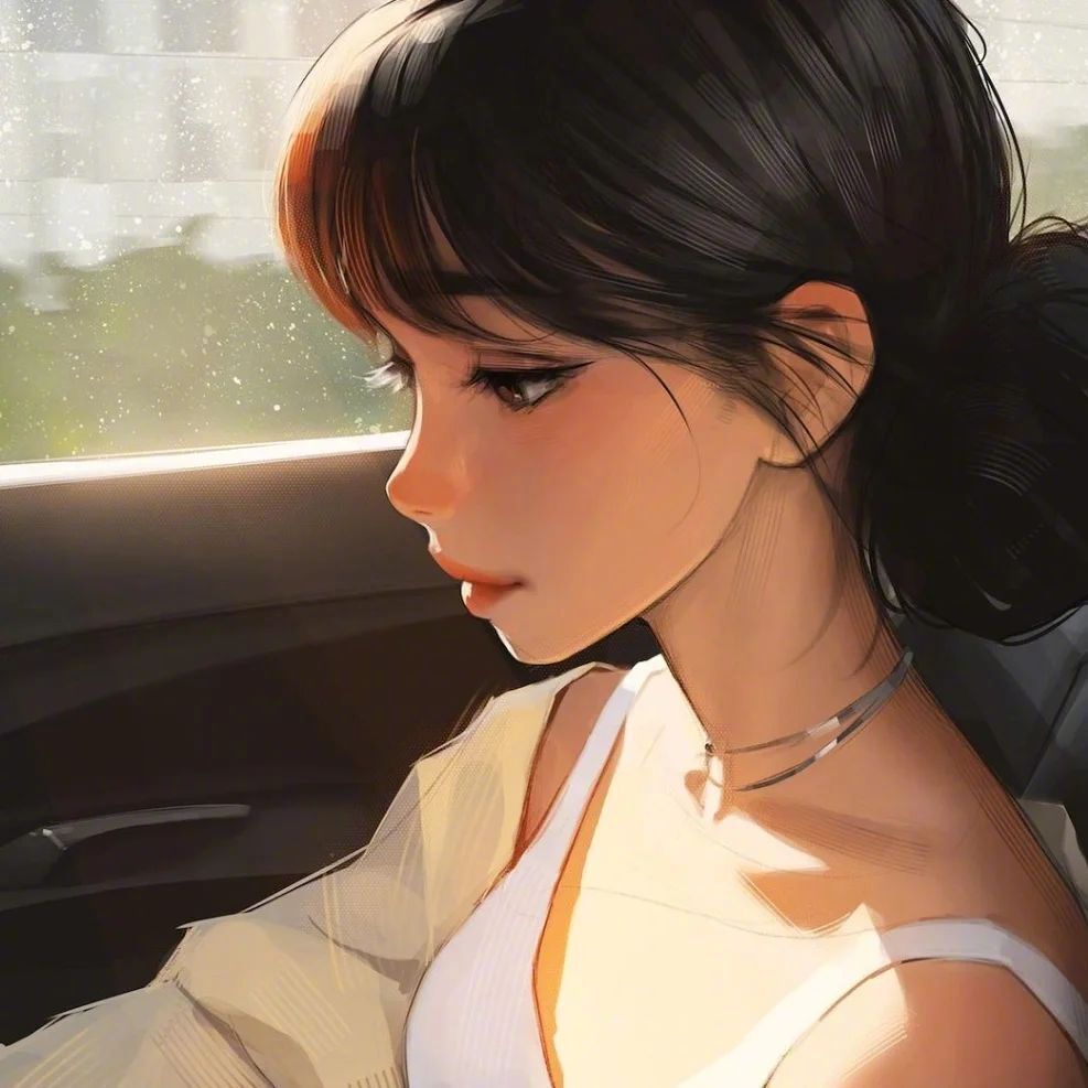 9张光感幻的人物插画笔触的光影效果处理的好棒画面干净