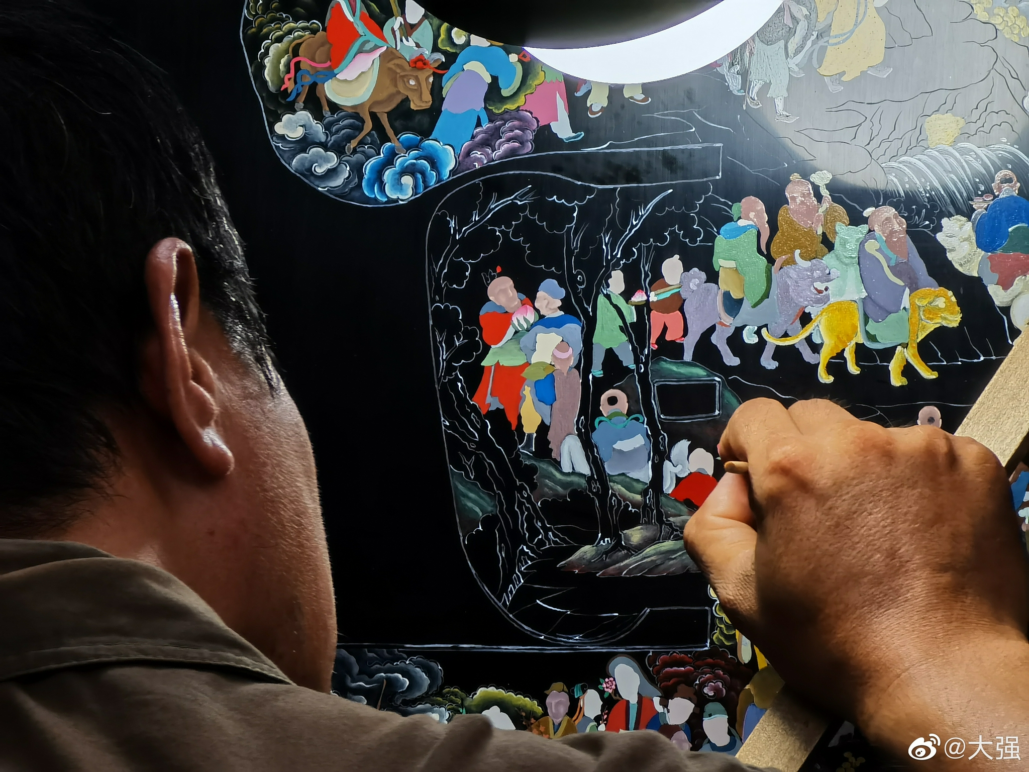 平遥的推光漆器,"山西三宝"之一,国家级非物质文化遗产……_高清图集_