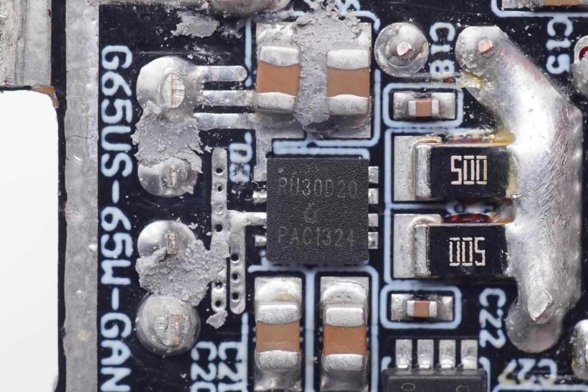 拆解报告baseus倍思65w2a2c氮化镓快充延长线插座ccgan651acc