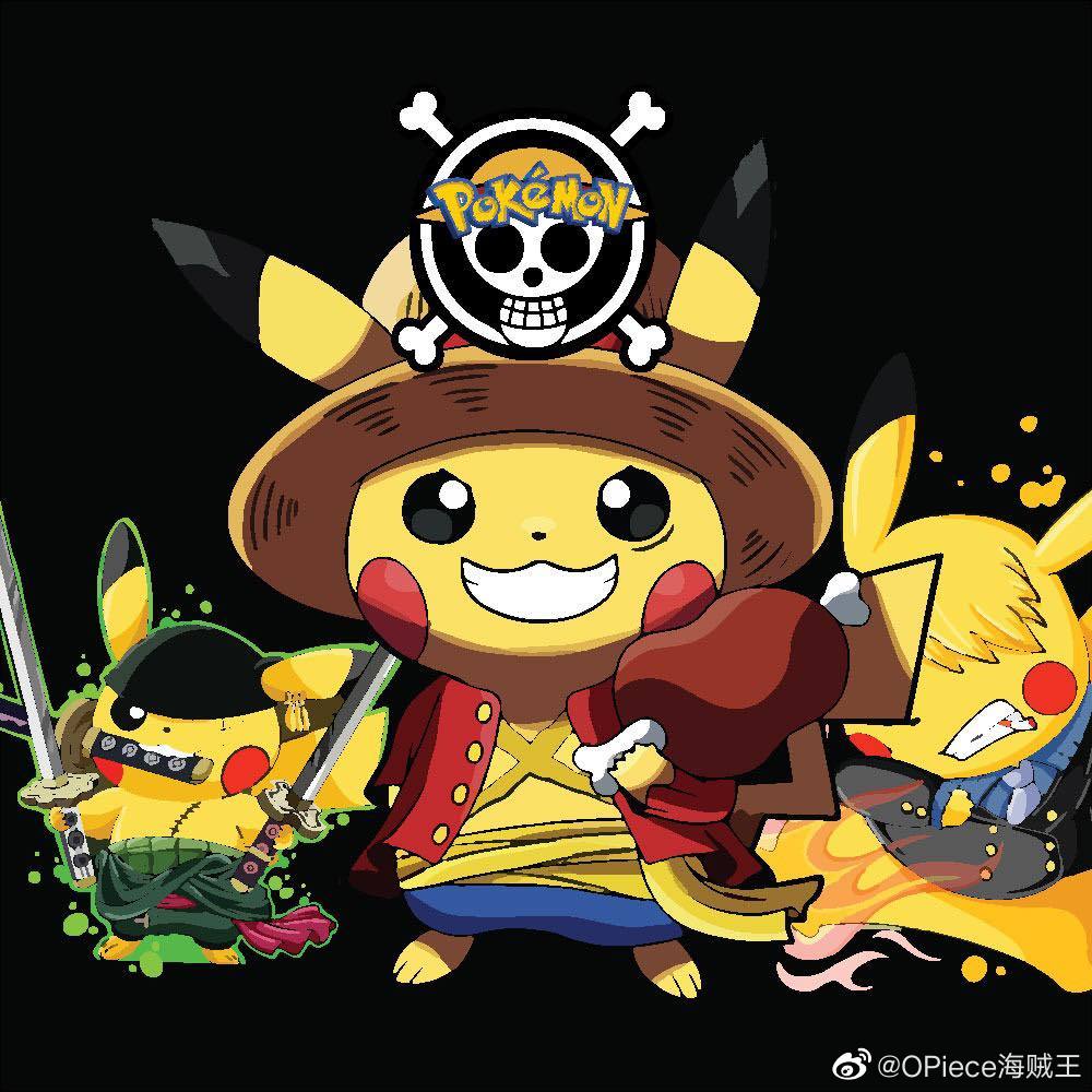 海贼王x皮卡丘,三刀流的索皮卡有点霸气哟