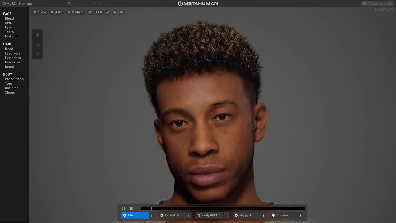 上帝捏人玩具metahuman重大更新几分钟捏一张精细到发丝的脸