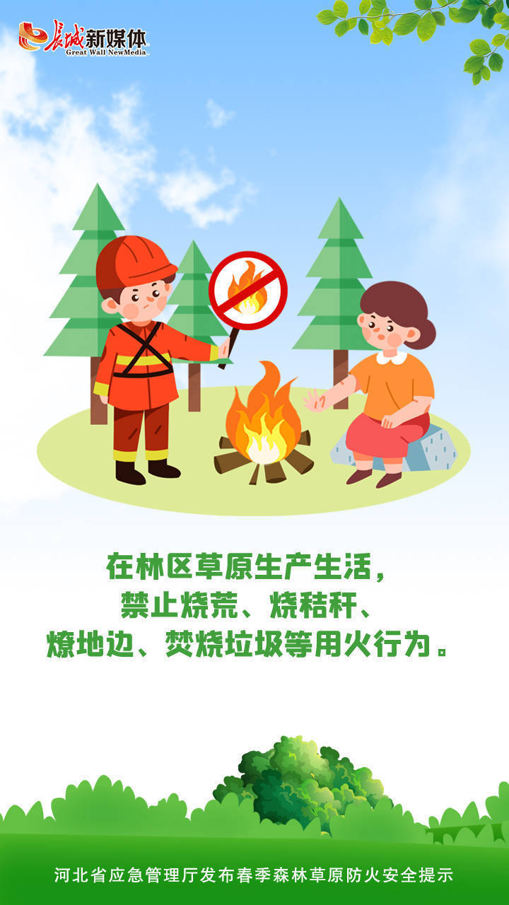 春季森林防火宣传图片