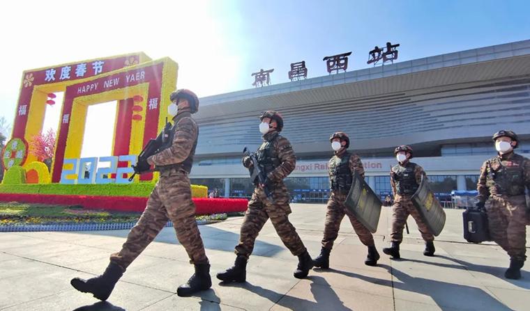 应对返程高峰,武警全力护航|南昌|武警江西总队|高峰_新浪新闻
