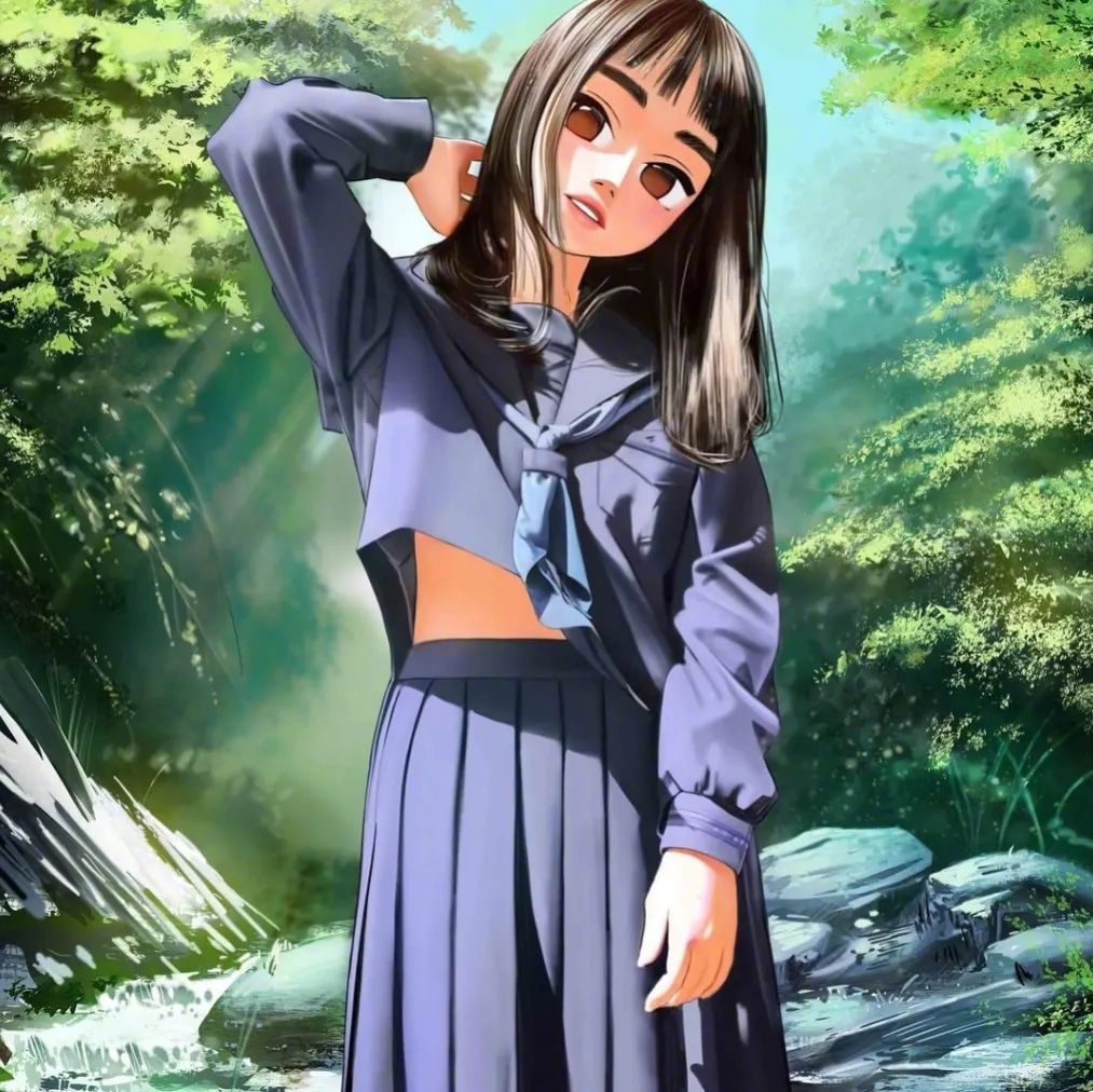 9张光感幻的人物插画笔触的光影效果处理的好棒画面干净