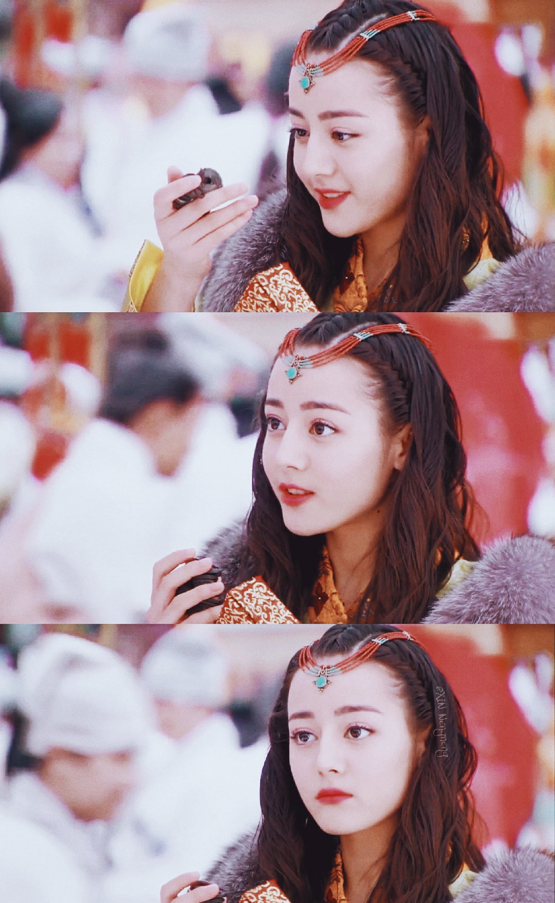 《风中奇缘》迪丽热巴饰演的骊姬,舞姿优美