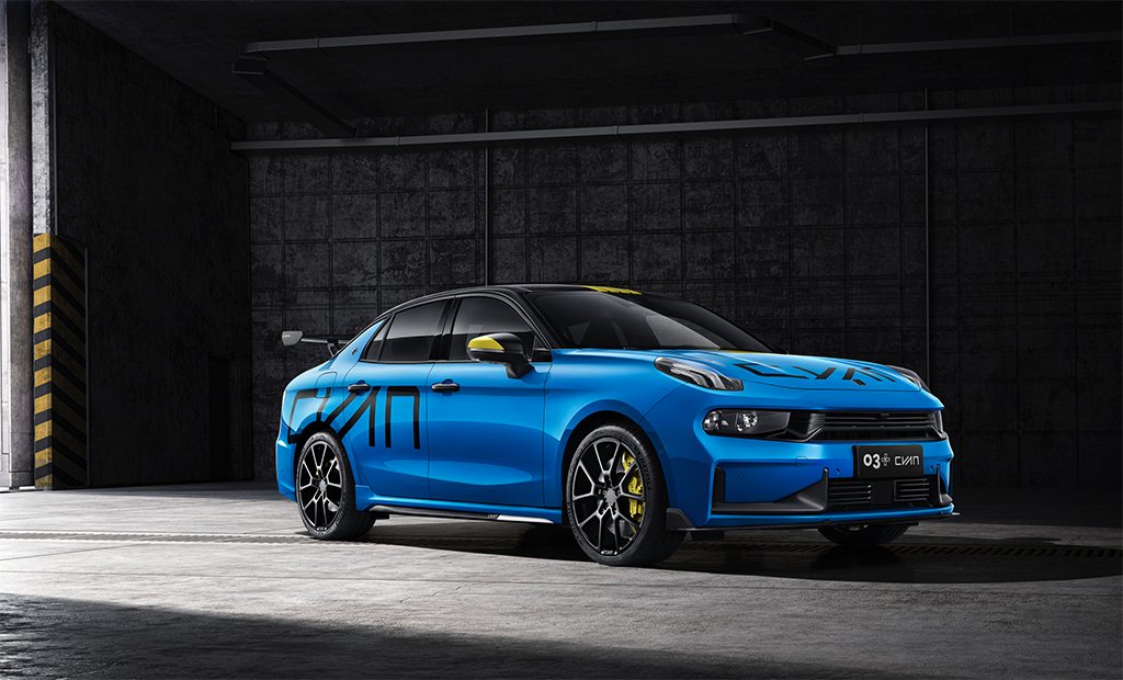 正好春节溜车领克03tcrcyan交付有点炸