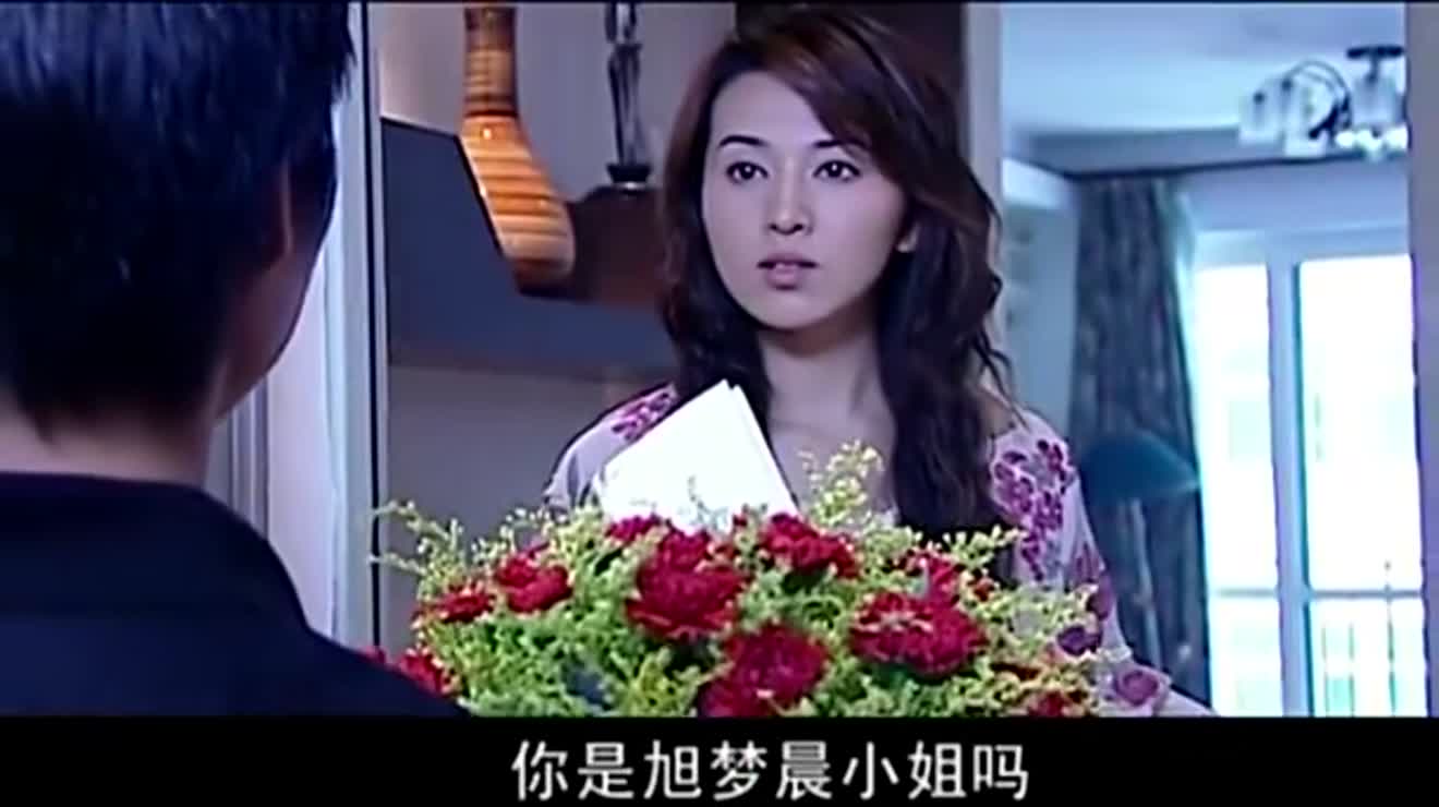 罪域有一小伙给张晓丽送画二十四朵康乃馨张晓丽看着真高兴