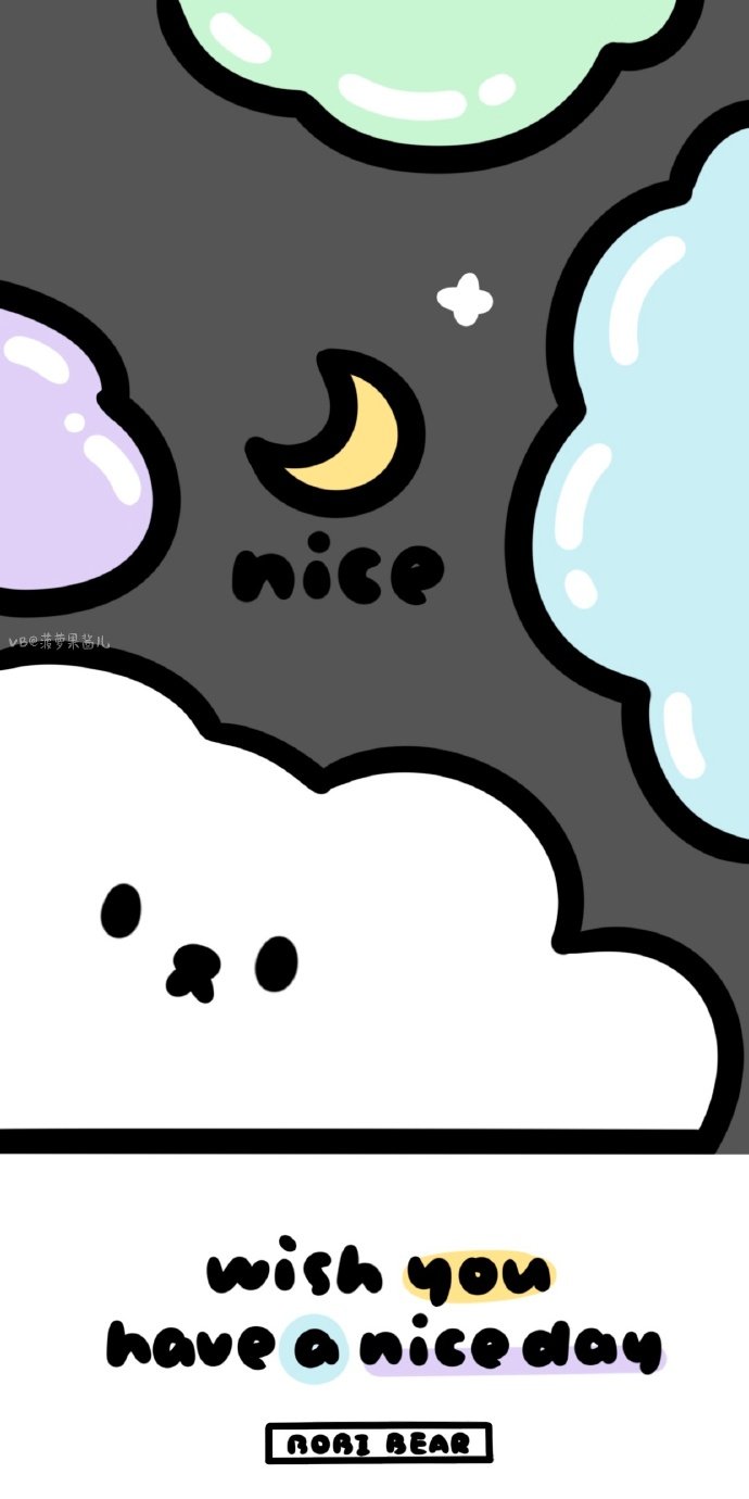 bobibear白熊简笔画壁纸cr菠萝果酱儿