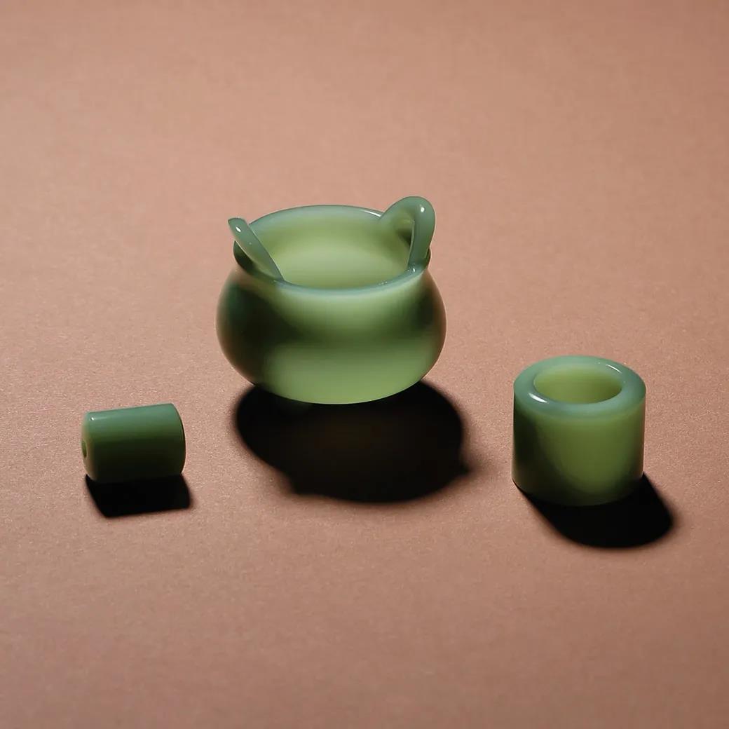 玉雕器皿欣赏 图片来自国家和田玉检验中心 @中国翡翠__财经头条