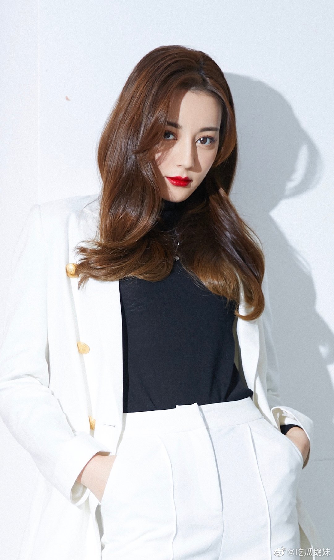 都市丽人小热巴,西装造型又a又干练,超美der