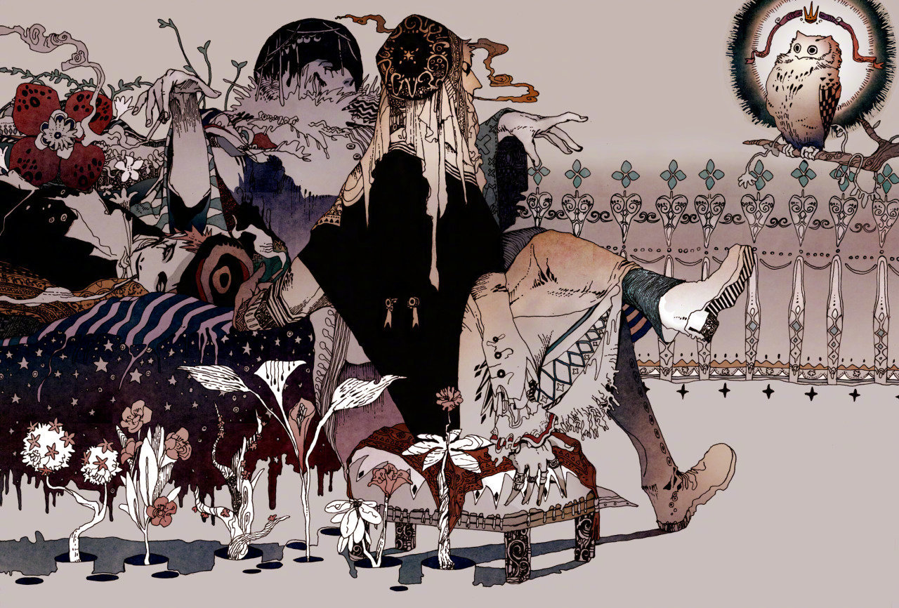 怪诞风格插画欣赏秋屋蜻一(akiya kageichi)_高清图集_新浪网