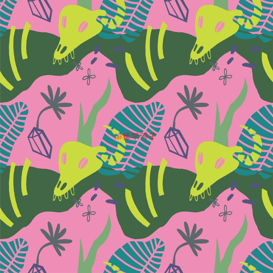 儿童纺织服装印花图案.