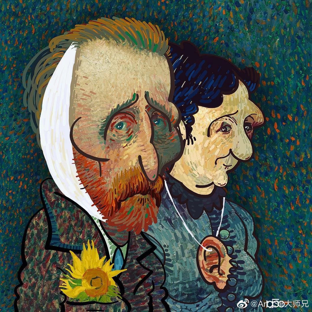 关于梵高的耳朵伊朗漫画家 alireza karimi moghaddam