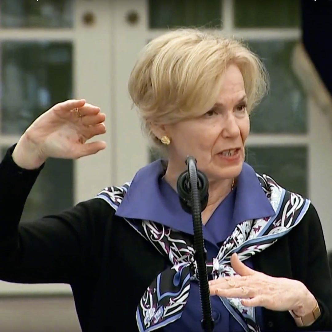 美国白宫每日的covid-19新闻发布会, 让dr. deborah birx 大火