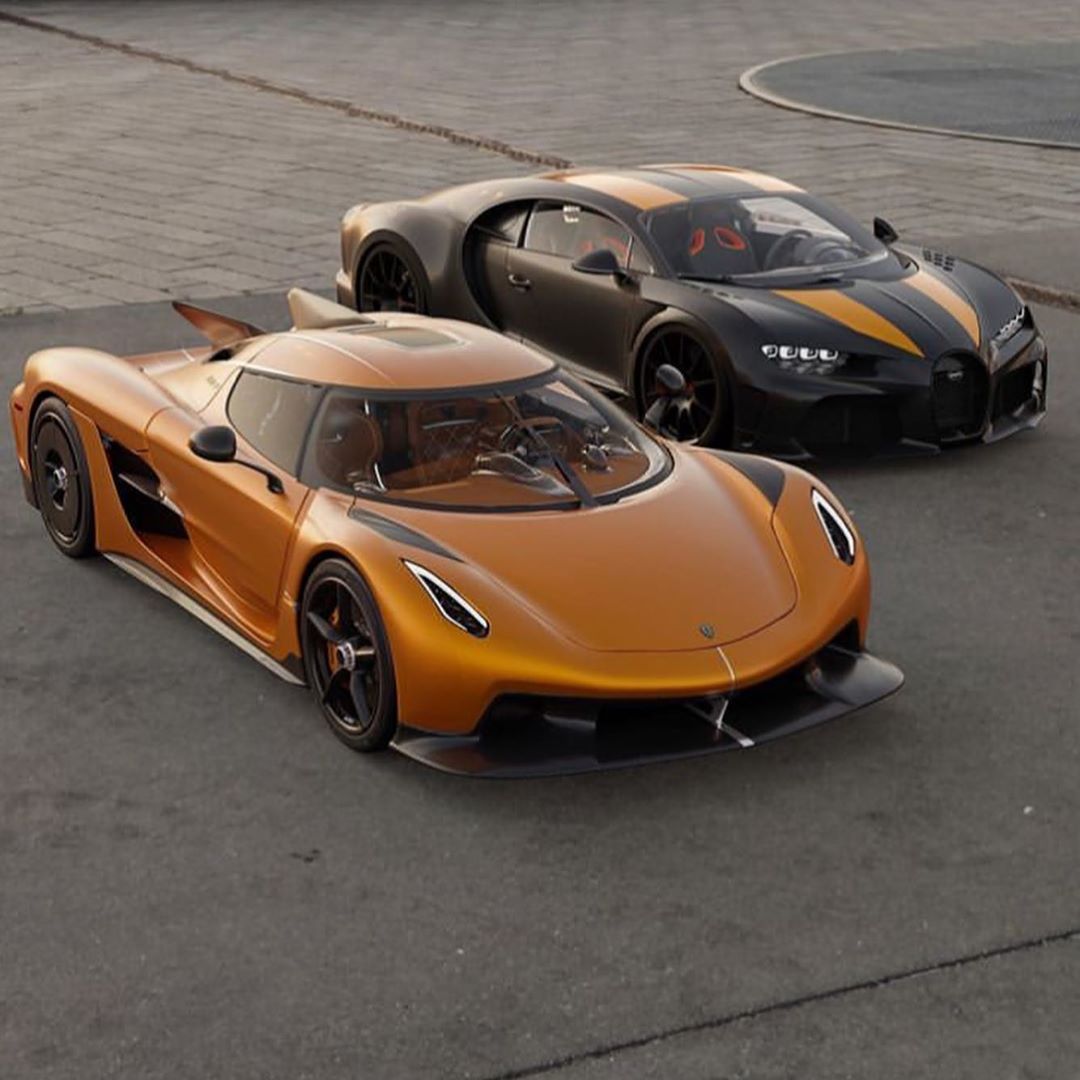 柯尼塞格jesko absolu vs 布加迪chiron super sport 300 _高清图集