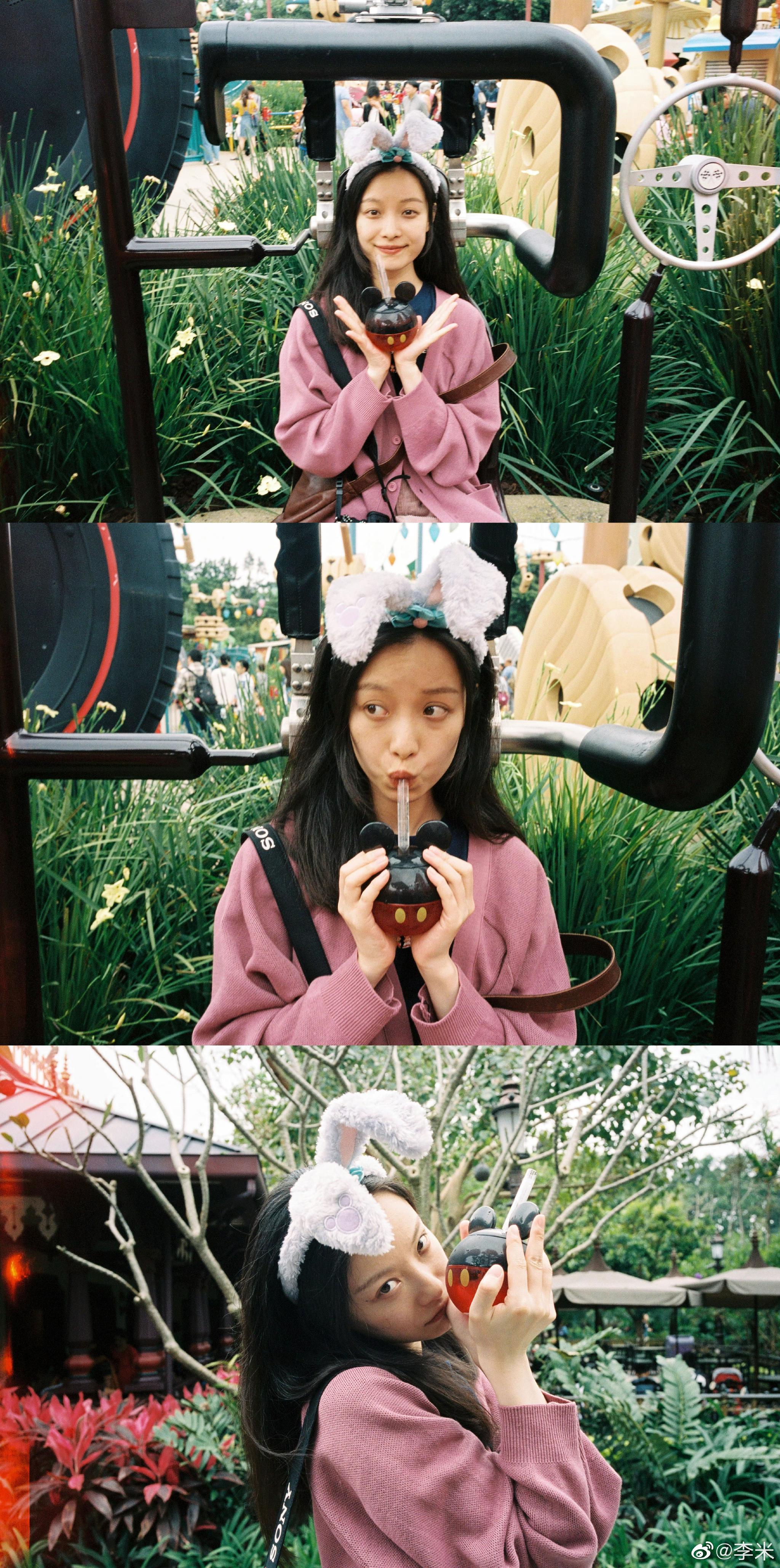 倪妮/ 看她的迪士尼游客照太治愈了|迪士尼|倪妮|游客_新浪新闻
