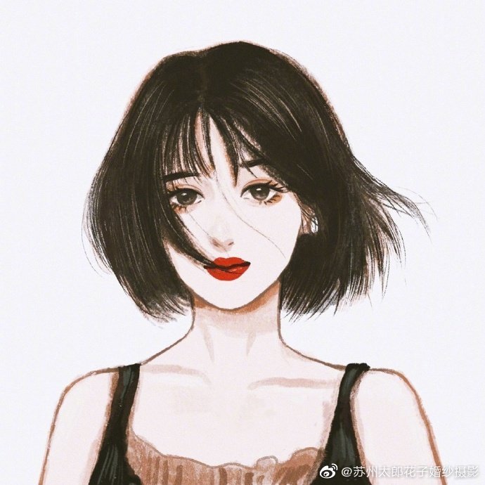 分享一组超好看的手绘女生头像cr 着声着声
