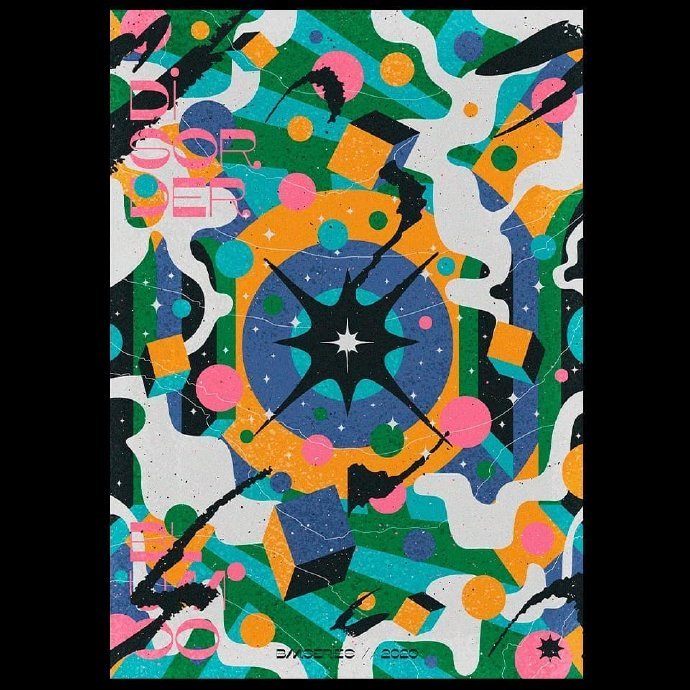 复古色调图形创意海报 设计师blumoo