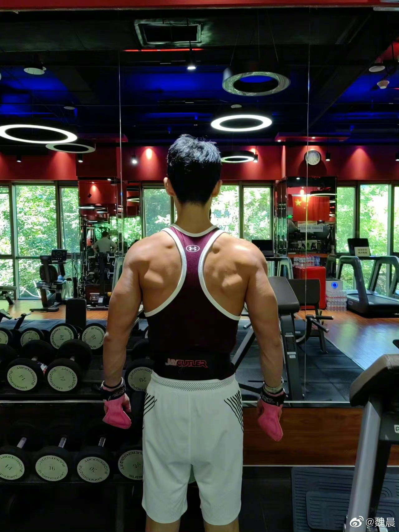 魏晨晒健身照这背部肌肉也太绝了吧