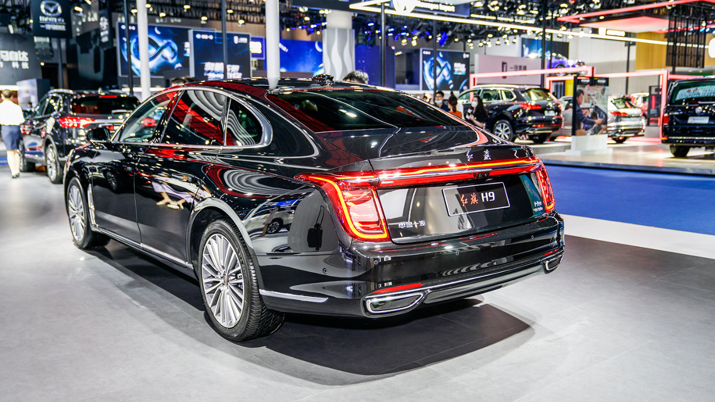 全新红旗h9成都车展实拍!回头率比劳斯莱斯还高!