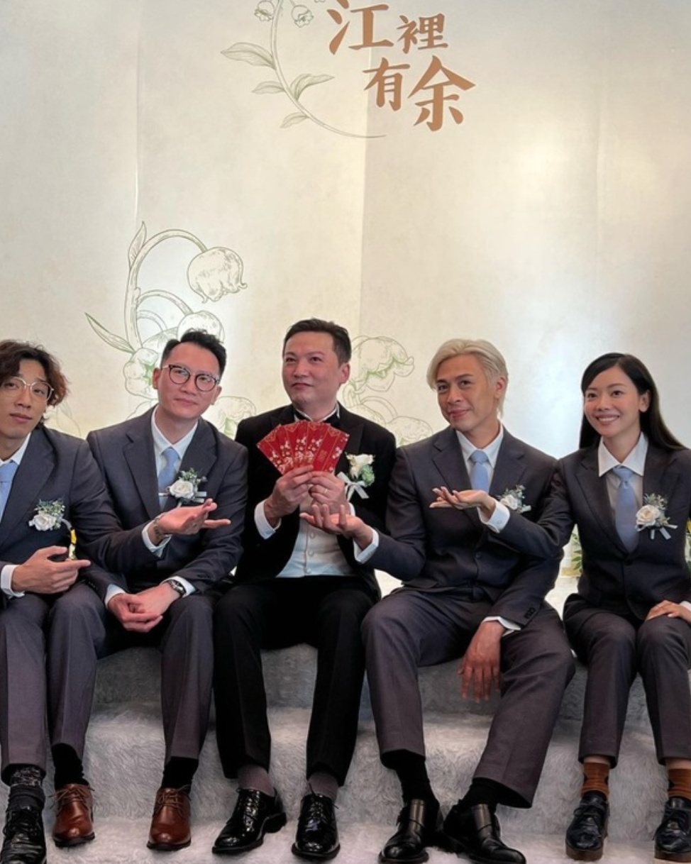 TVB绿叶江晖低调结婚,众多TVB艺人做伴郎,离巢12年已转型做幕后