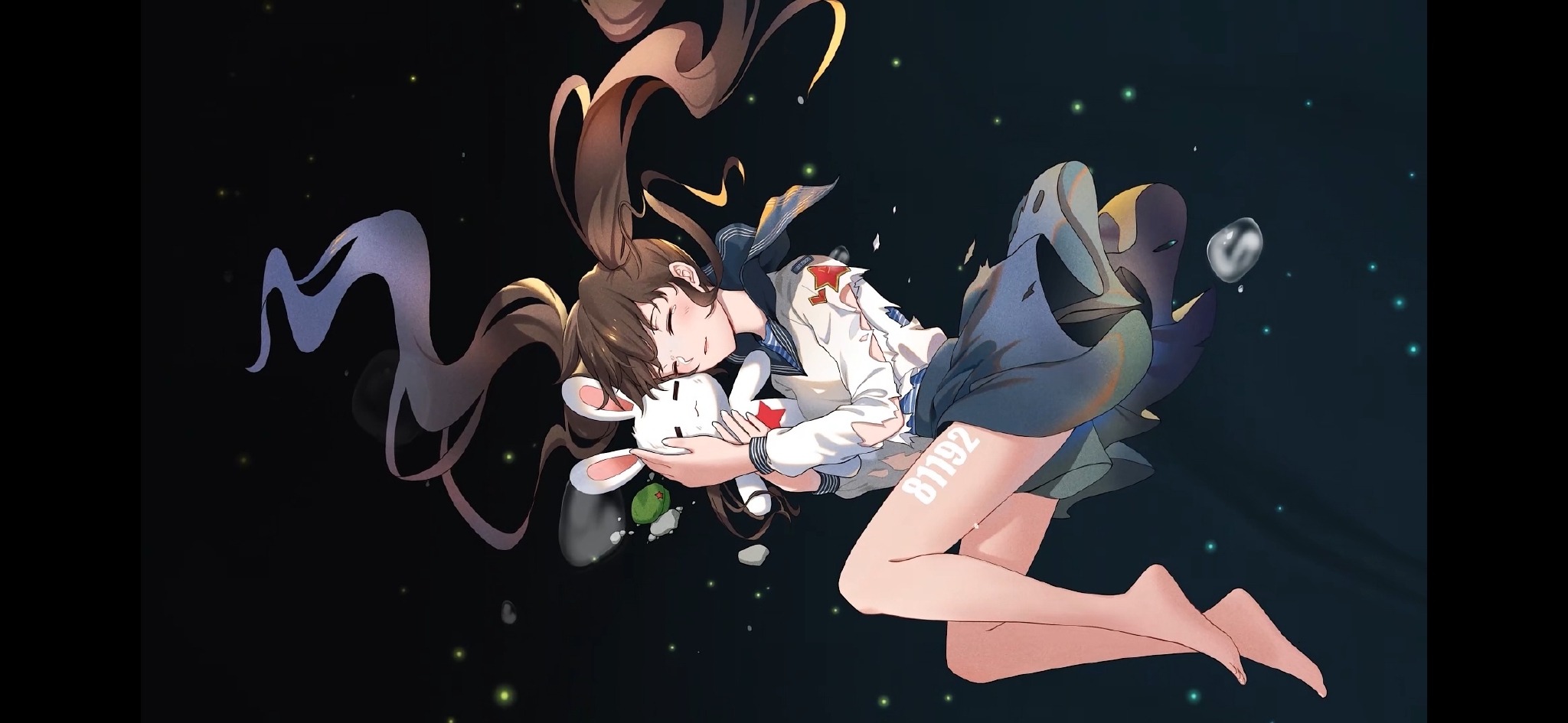 破损的飞姬紧紧抱着坠落的王伟兔这是《那年那兔那些事》最为催泪的