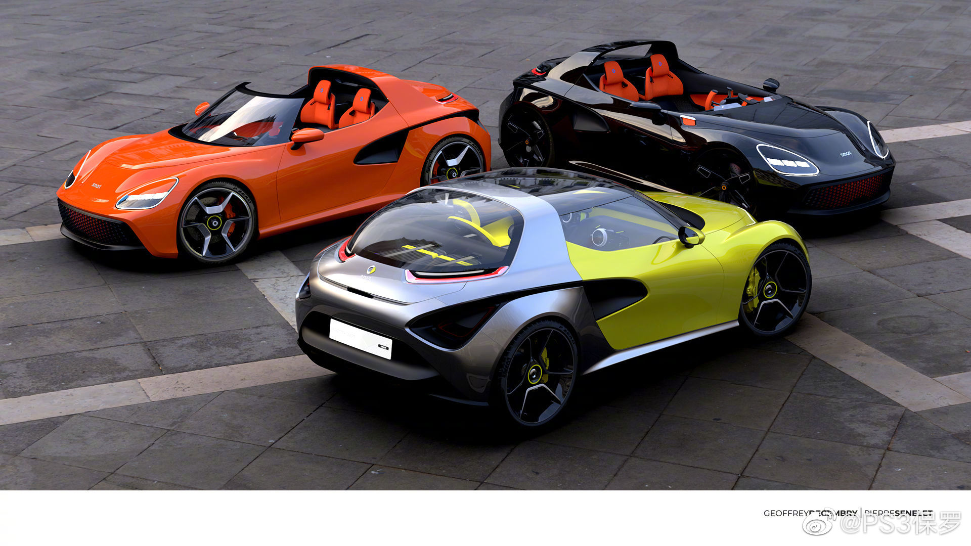 设计师假想图 未来smart品牌的新roadster,有意思