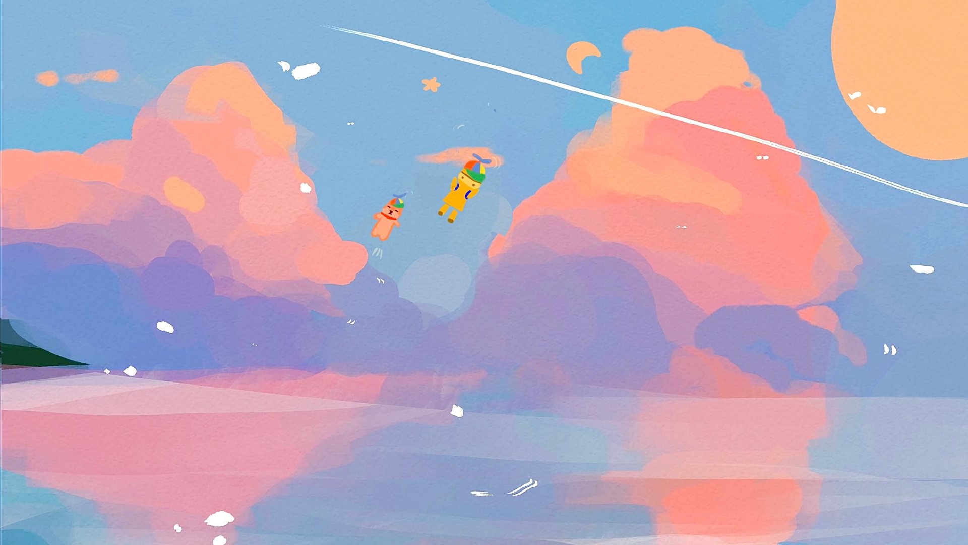 分享一组电脑ipad壁纸 颜色很治愈_高清图集_新浪网