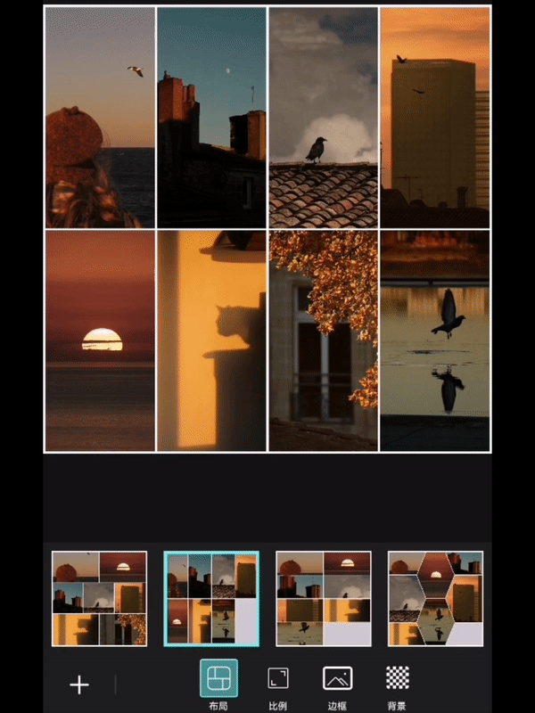 不同的张数会有不一样的排版样式,基本能满足多图展示的心愿了