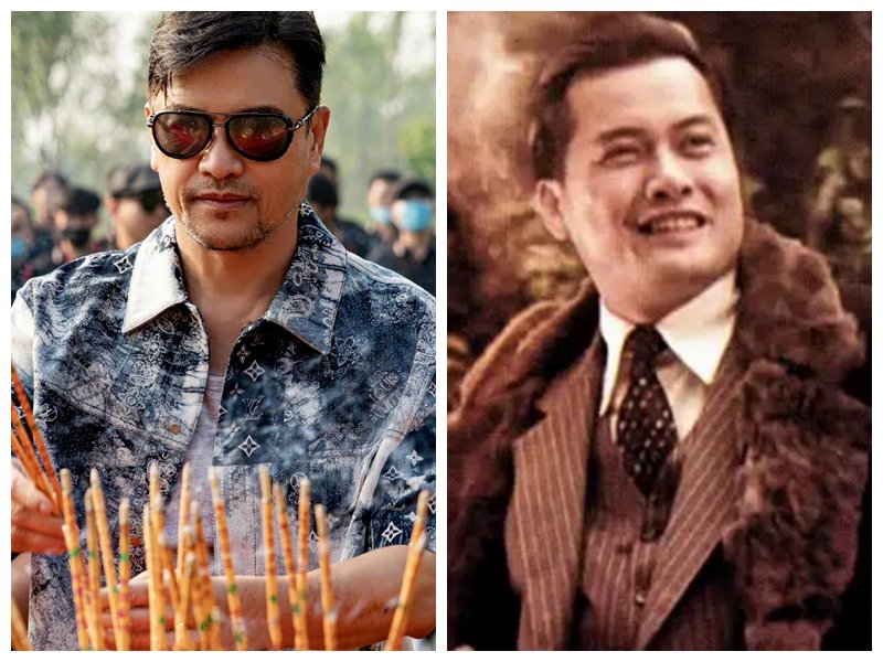 吕良伟新电影开机,胡子花白身材健壮,并与女演员亲密合影__财经头条