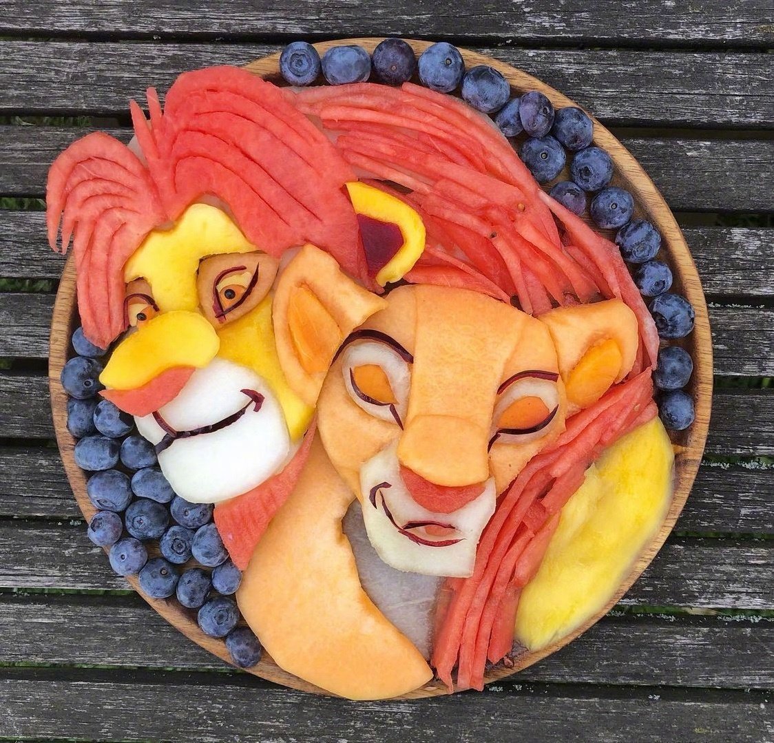 当动漫人物出现在水果拼盘中,好舍不得吃呀～_高清图集_新浪网