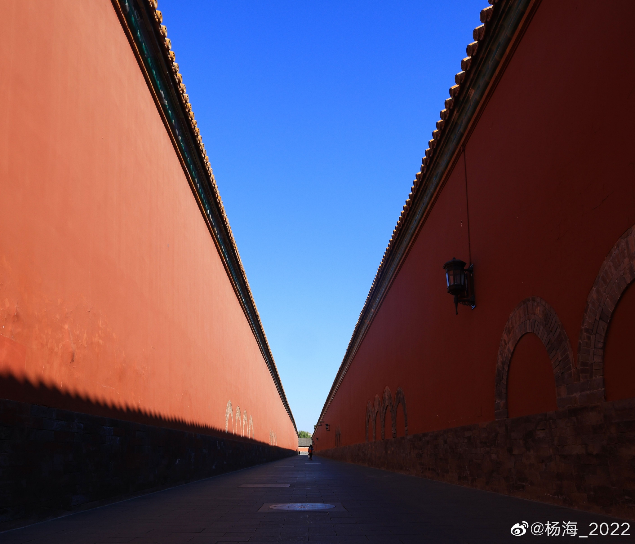 深秋故宫 红墙光影摄影