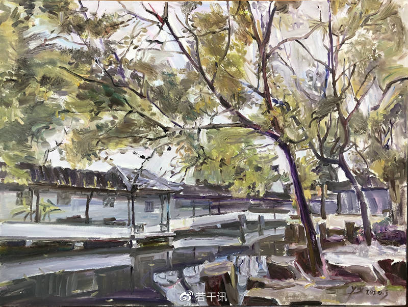 园中老耀:画家王耀伟的园林风景|园林|油画|园子_新浪新闻