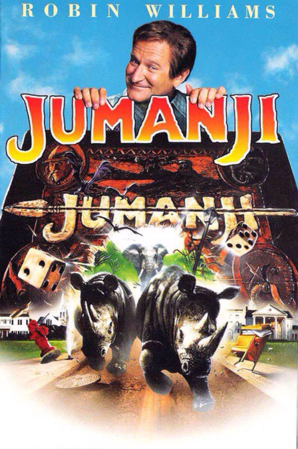 1995年12月『哥伦比亚影业』出品科幻片《jumanji》讲述姐弟俩在家中