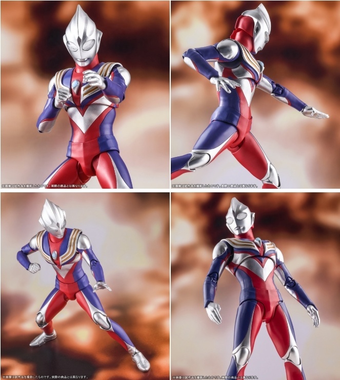 万代shf 迪迦奥特曼平成三杰复合型光之巨人真骨雕迪迦