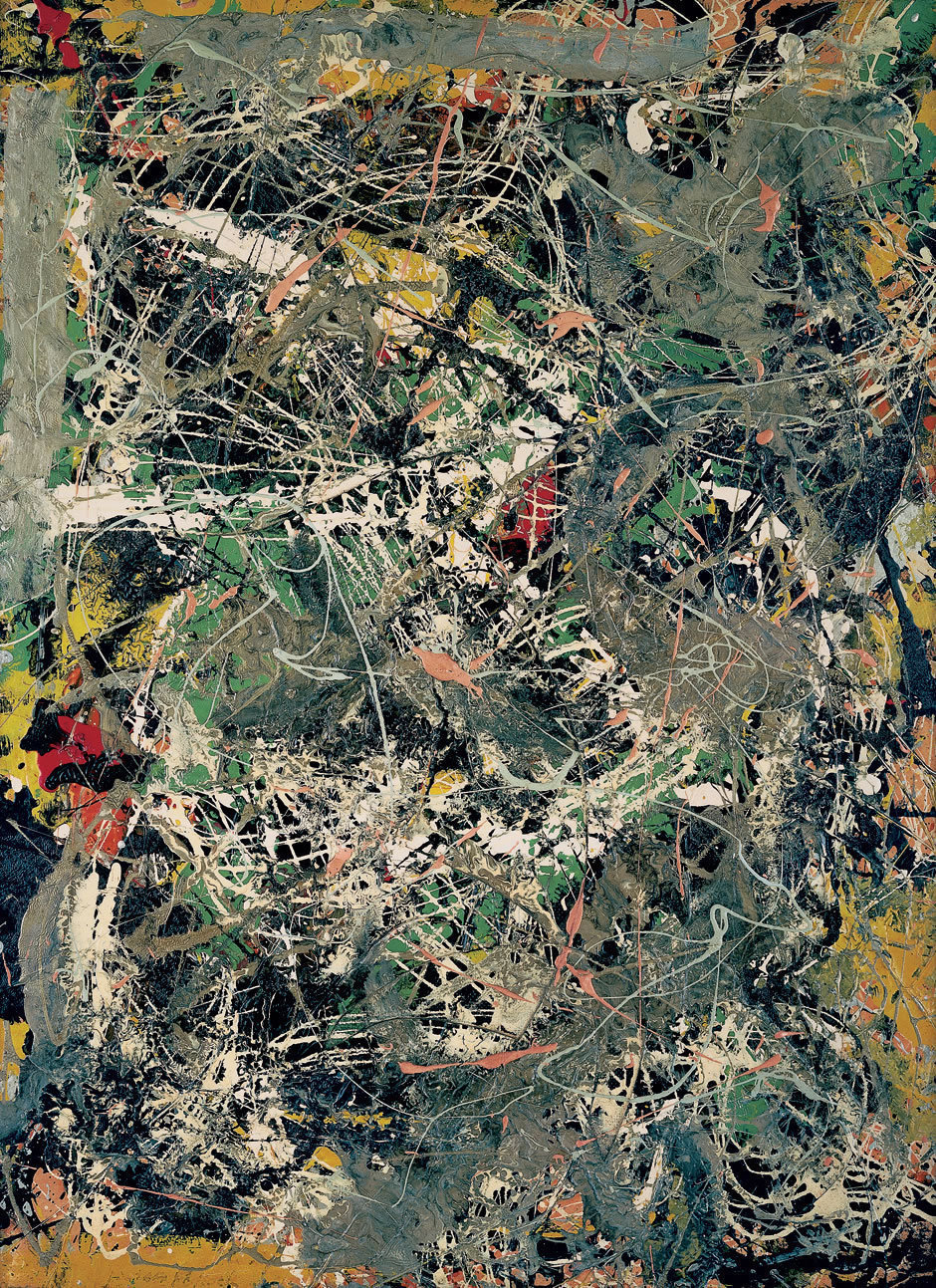来自抽象表现主义画家 jackson pollock 作品