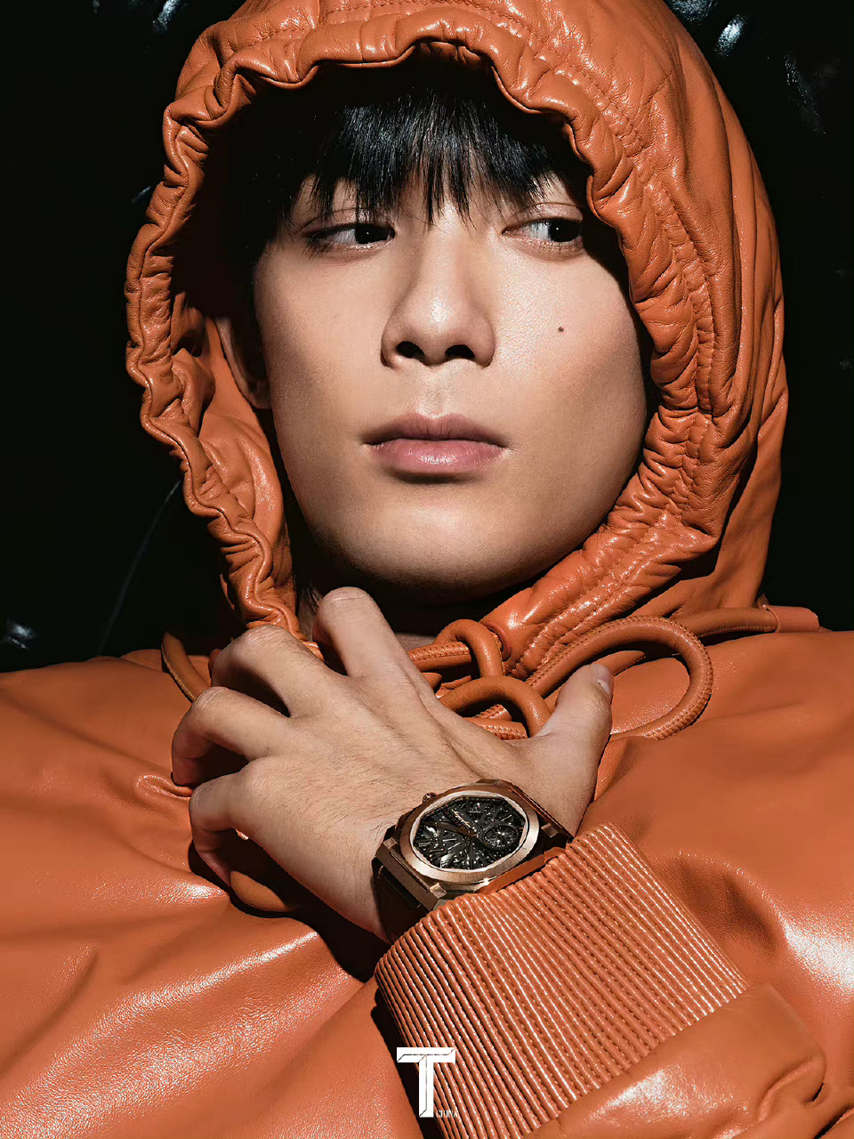 吴磊×t magazine锦绣十一月刊封面 怼脸特写大片,质感满满……_高清